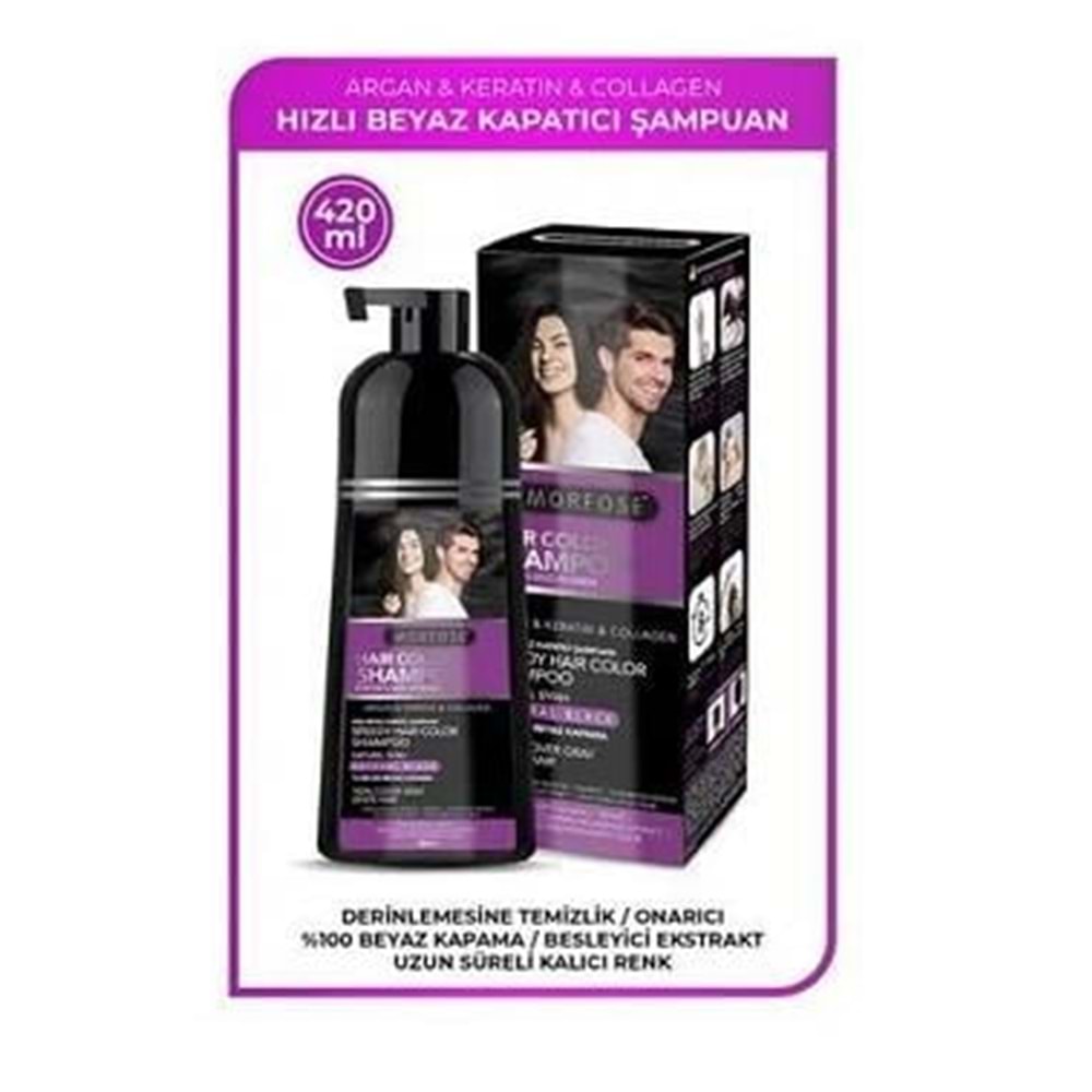 MORFOSE BLACK ŞAMPUAN 420 ML