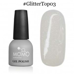 MOMO KALICI OJE 14 ML - Glitter Top Coat 03