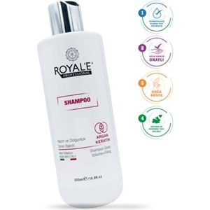 ROYAL'E ARGAN KERATİN ŞAMPUAN 500 ML